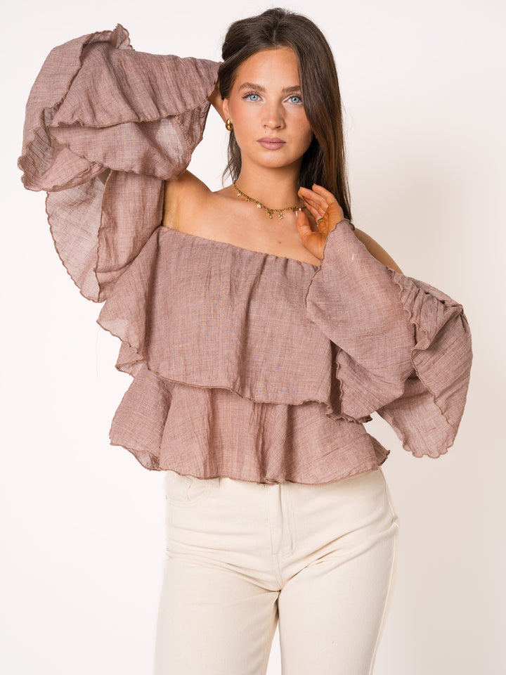 Alysha | Schulterfreie Sommerbluse