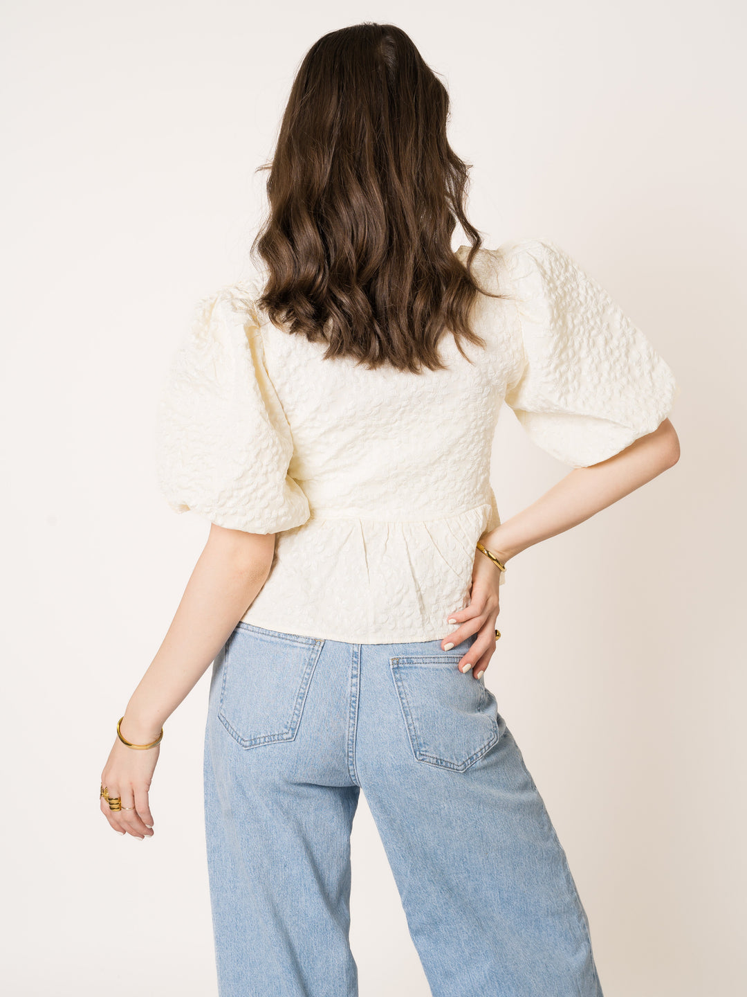 Minka | Elegante 3D-Blumenbluse