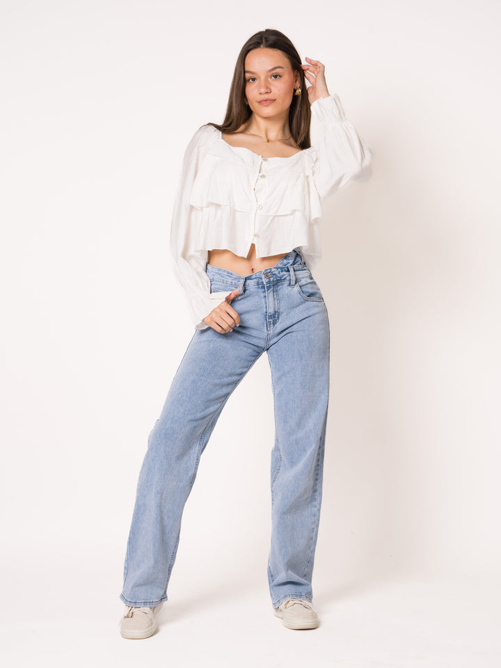 Talicia | Boho Bluse mit Volants