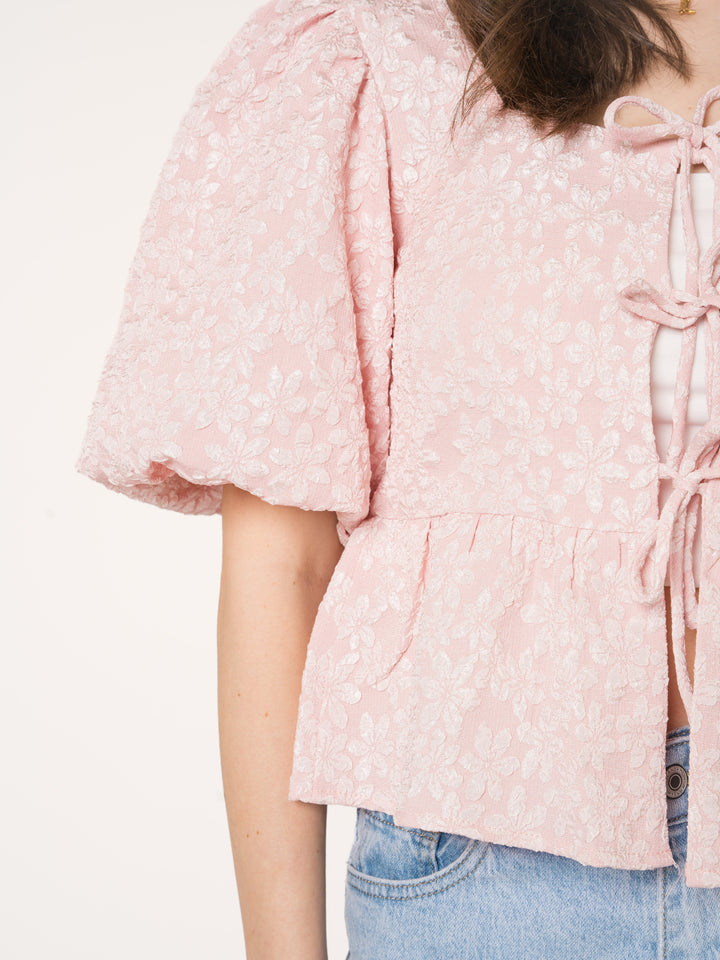 Minka | Elegante 3D-Blumenbluse