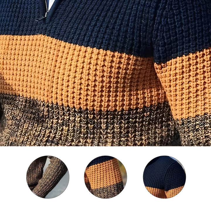 Ernulf | Herrenpullover mit Farbblock-Design