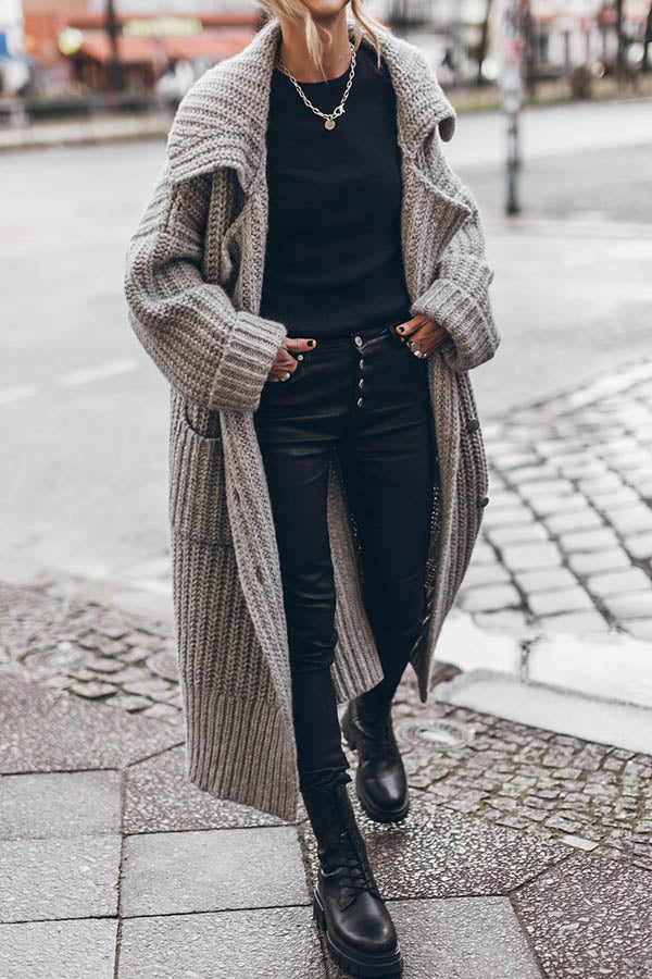 Artemisia | Strick-Cardigan mit Knöpfen und Taschen