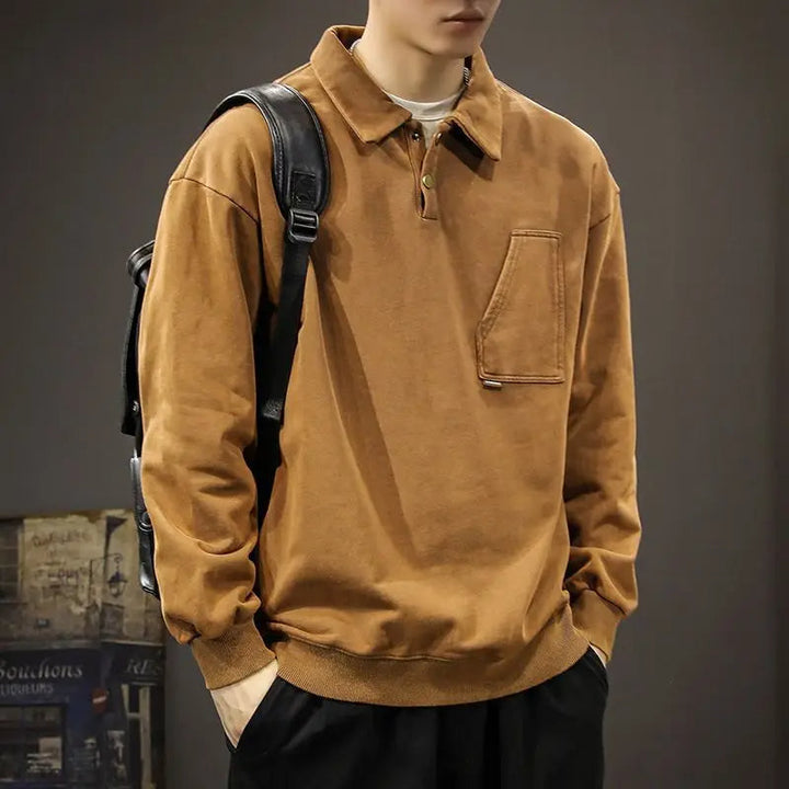 Boaz | Lockeres Polo-Sweatshirt Herren
