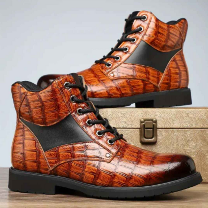Luka | Herren Stiefeletten Kroko-Effekt