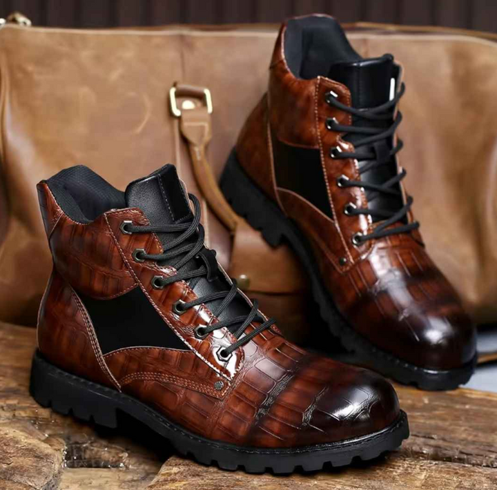 Luka | Herren Stiefeletten Kroko-Effekt