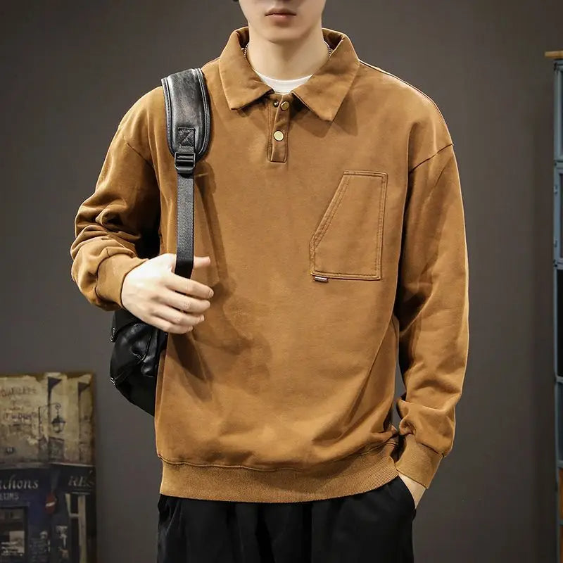 Boaz | Lockeres Polo-Sweatshirt Herren