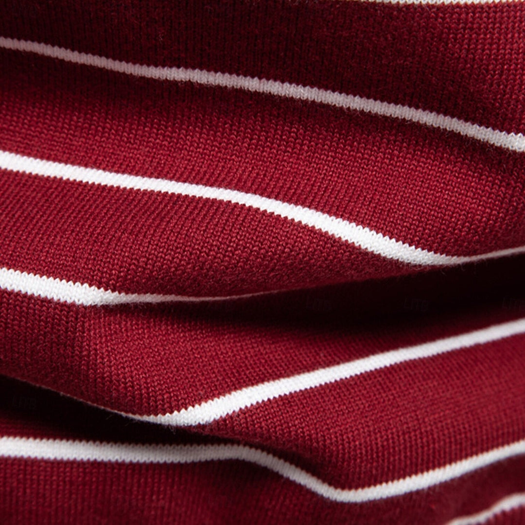 Vireo | Gestreifter Strickpullover Herren