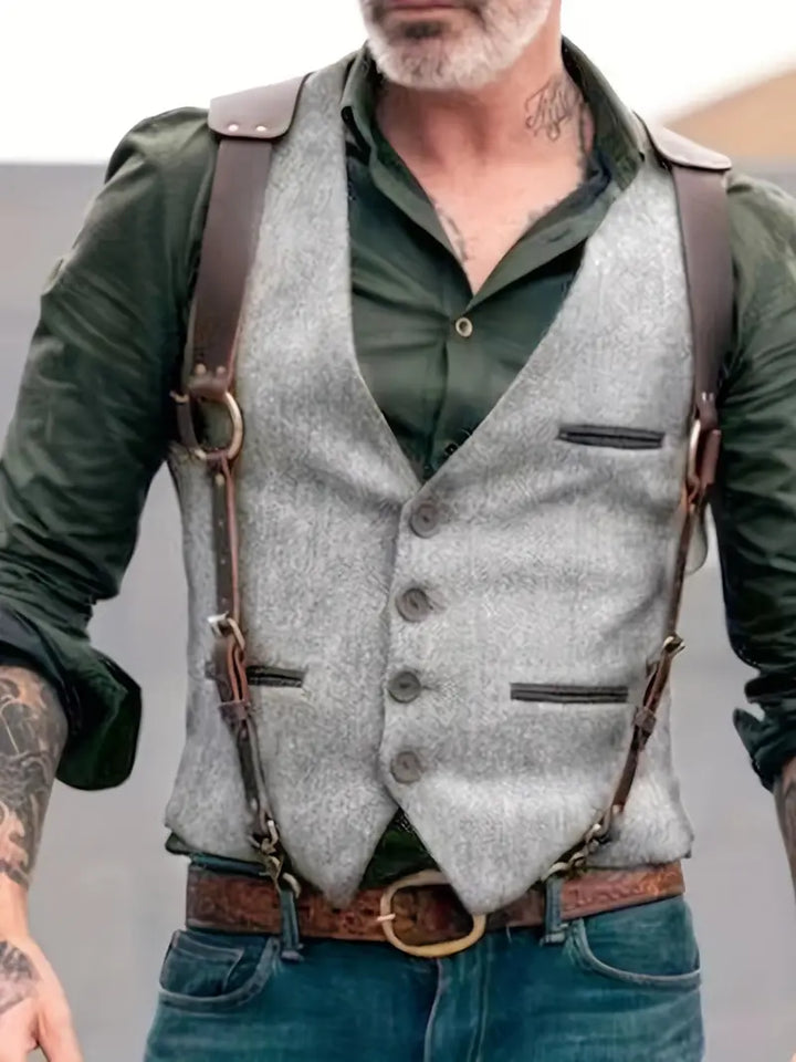 Valen | Klassische Tweed-Weste Herren