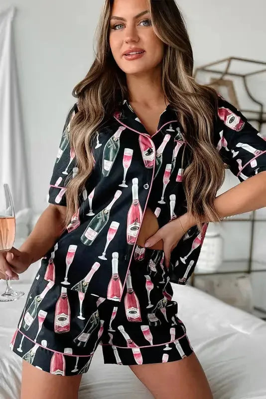 Zaylith | Seidiges Pyjama Set Damen