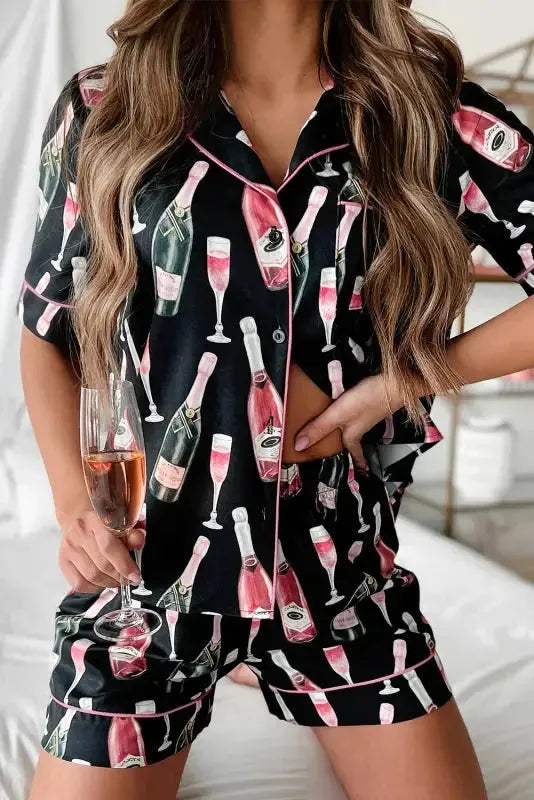 Zaylith | Seidiges Pyjama Set Damen