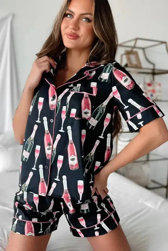 Zaylith | Seidiges Pyjama Set Damen