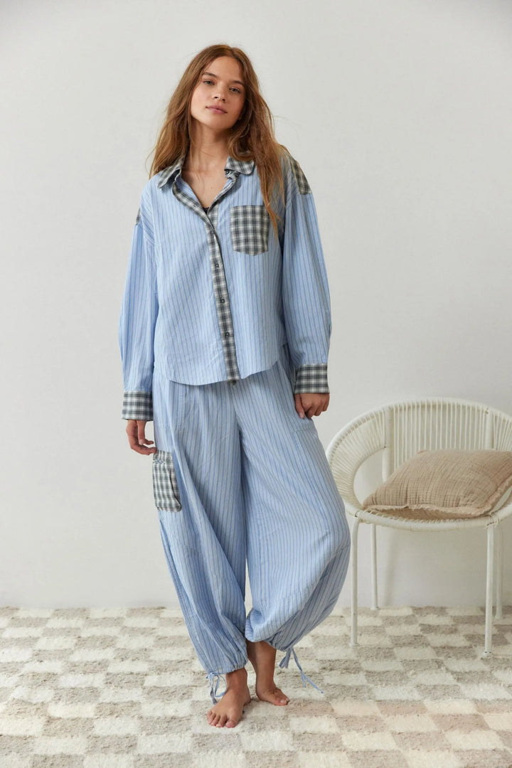 Amelina | Zweiteiliges lässiges Pyjama-Set