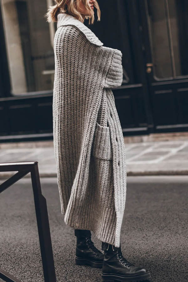 Artemisia | Strick-Cardigan mit Knöpfen und Taschen