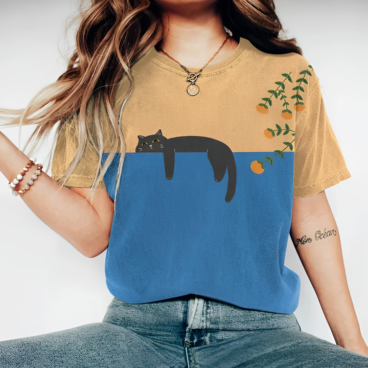 Yurelle | Kreatives Katzen-T-Shirt Damen