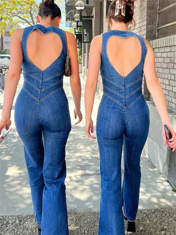 Pheirra | Figurbetonter Retro-Jumpsuit