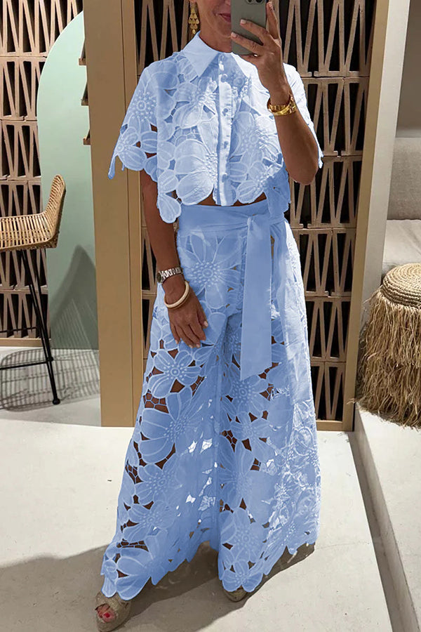 Olyne | Zweiteiliges Spitzen Set Damen
