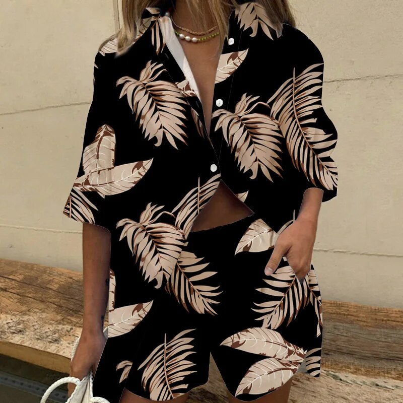 Hestine | Tropen-Set mit Shorts & Top