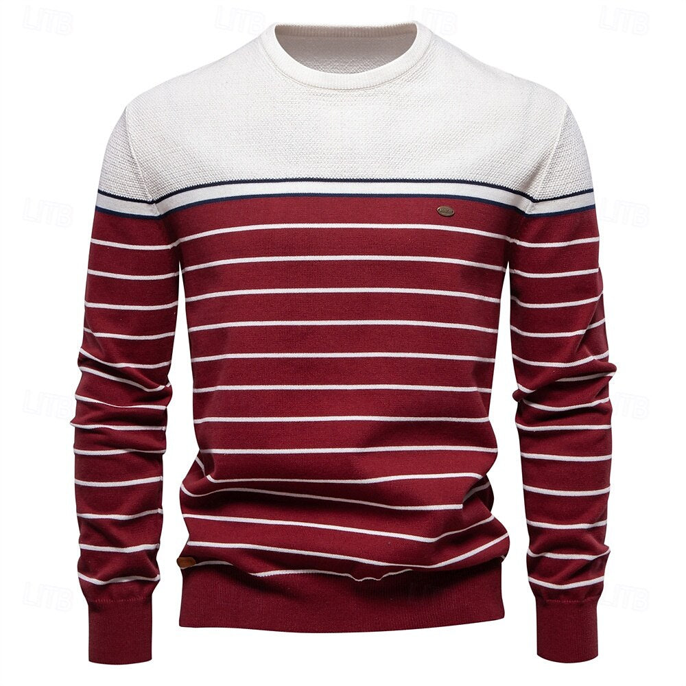 Vireo | Gestreifter Strickpullover Herren