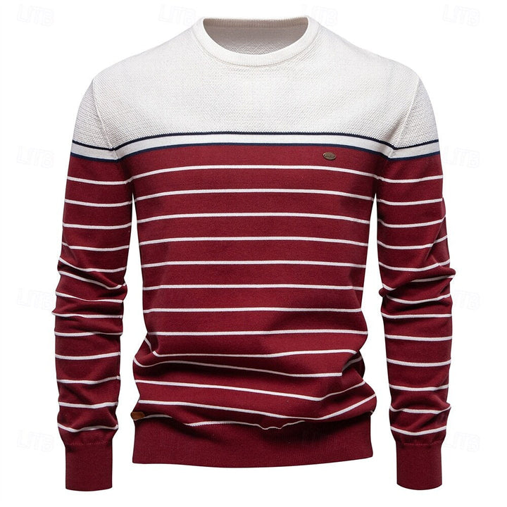 Vireo | Gestreifter Strickpullover Herren