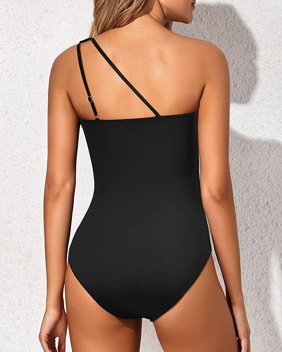Imie | Figurformender Badeanzug One-Shoulder