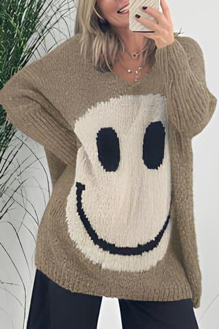 Themis | Lässiger Smiley-Pullover im modernen Stil
