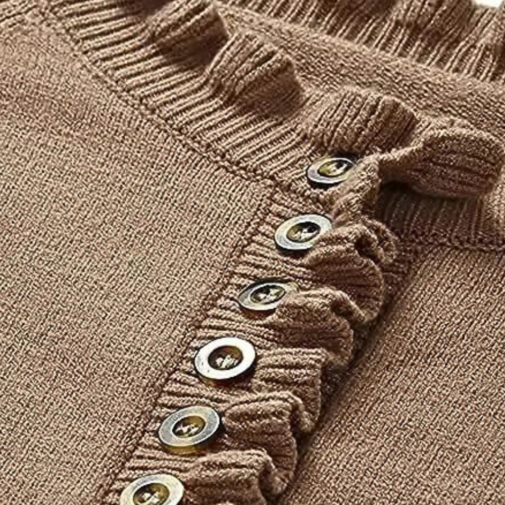 Lilac | Moderner Rüschenpullover für Damen