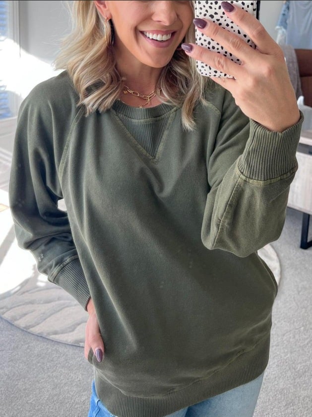 Nicolel | Eleganter Damenpullover mit Taschen