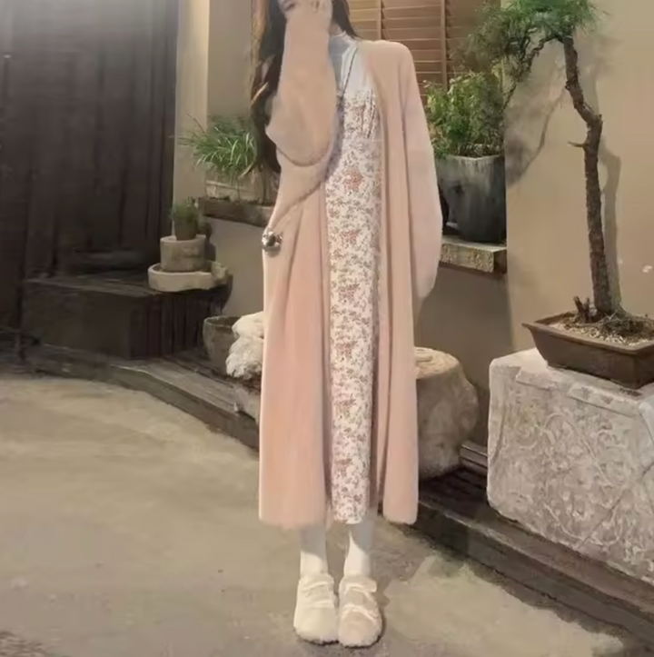Serenastra | Langer Oversized Strick-Cardigan