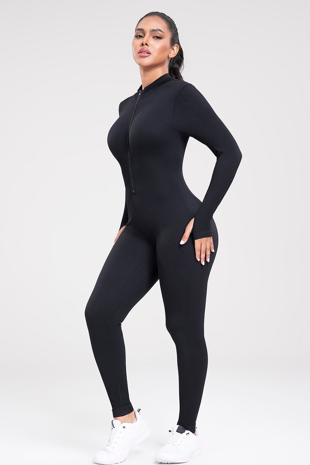 Marelda | Figurbetonter Reißverschluss-Jumpsuit