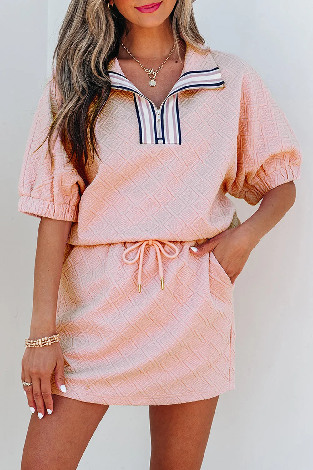Ulissa | Chic gestreiftes Rock-Set
