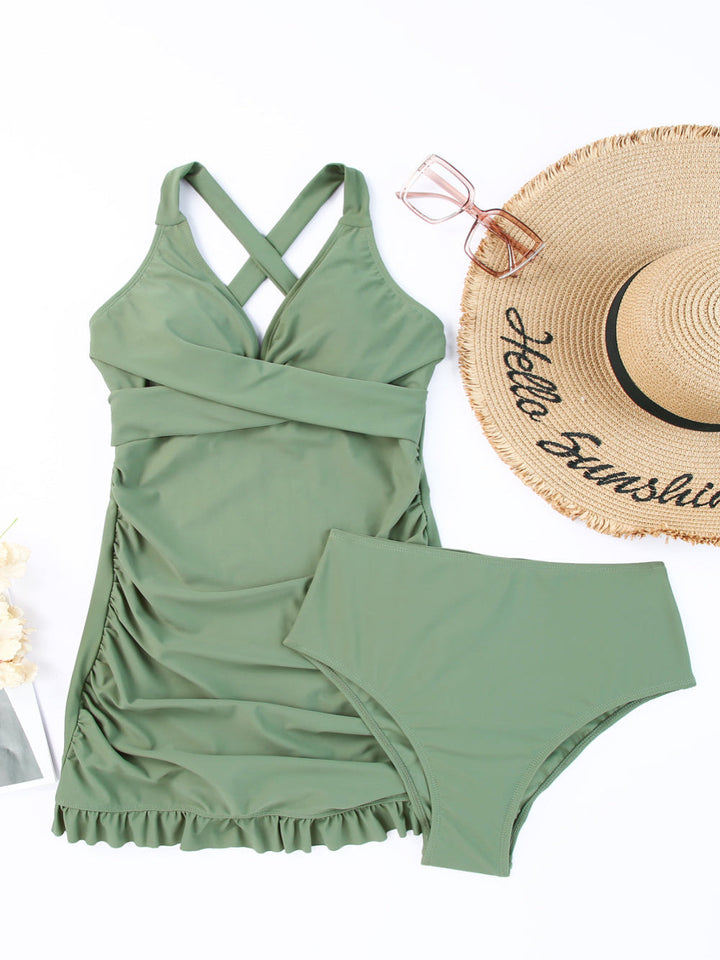 Avina | Ärmelloses Swimdress mit Bindeband
