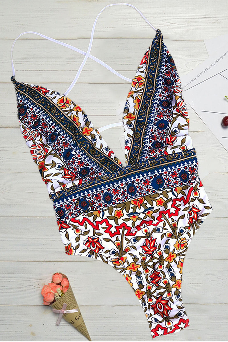 Helith | Boho Badeanzug mit V-Ausschnitt