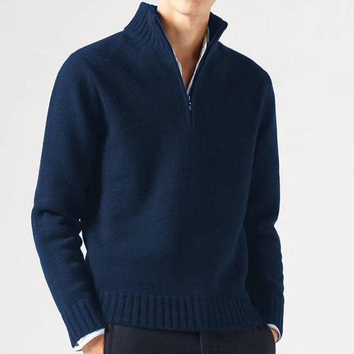 Ambrose | Lässiger Herren-Sweatshirt mit Viertelreißverschluss