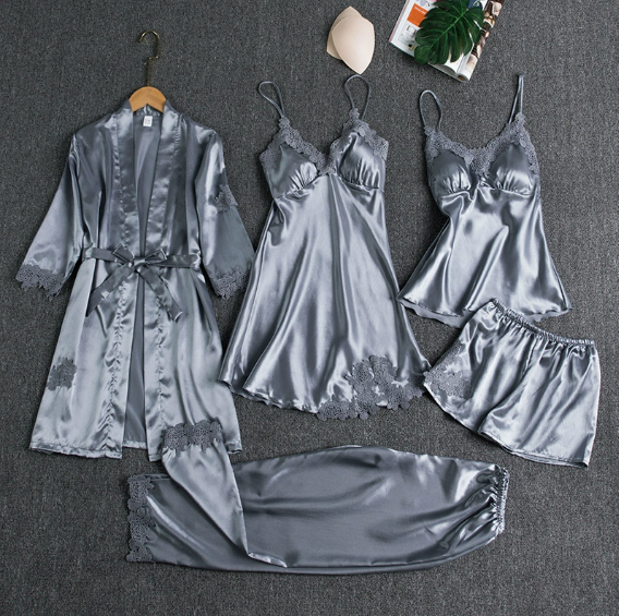 Thessara | Seiden-Pyjama Damen Set