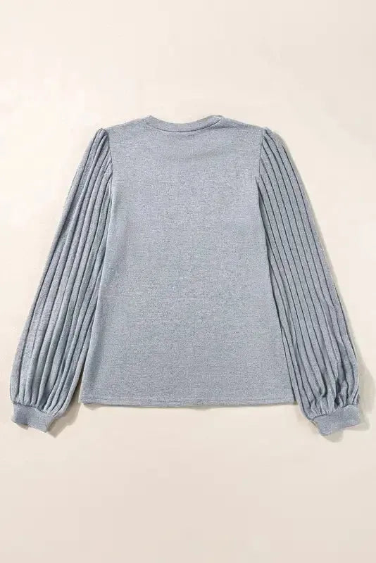 Tazira | Graues Rundhals Shirt Damen