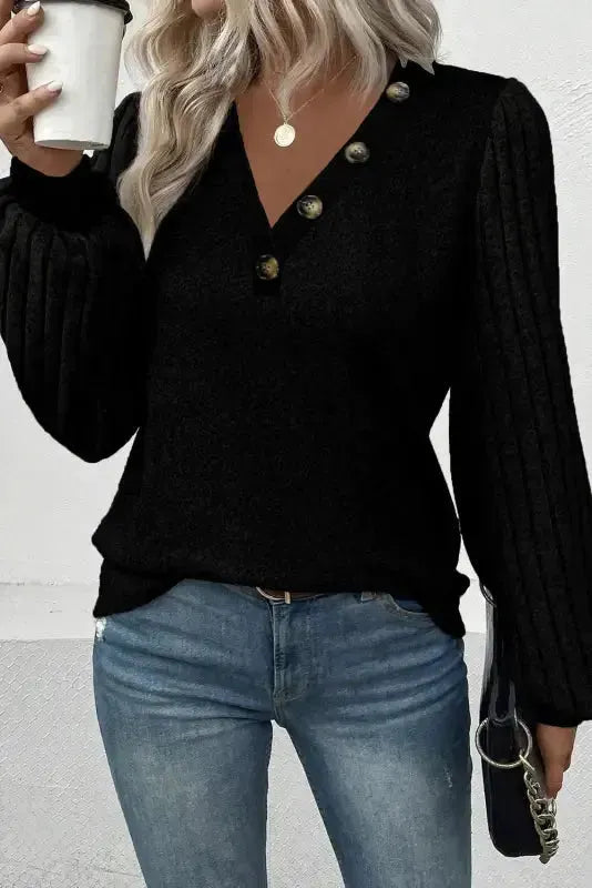 Tazira | Graues Rundhals Shirt Damen