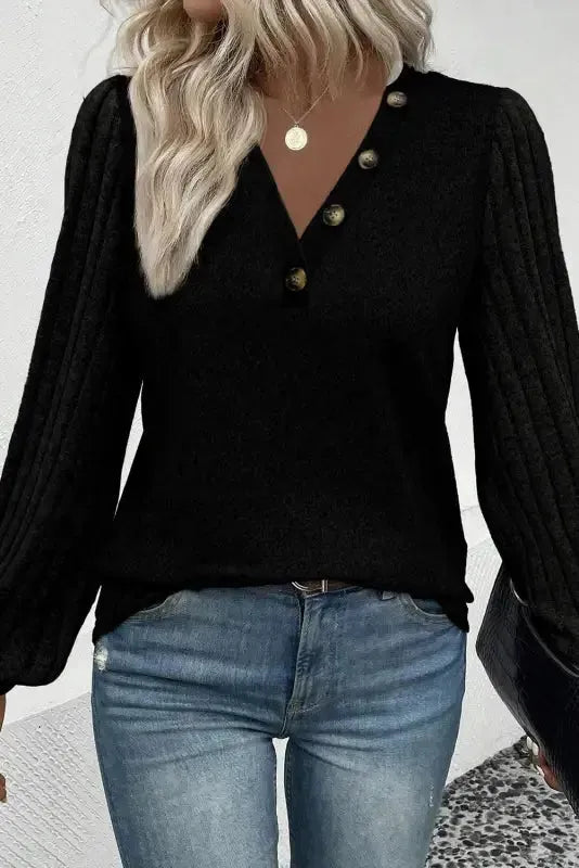 Tazira | Graues Rundhals Shirt Damen