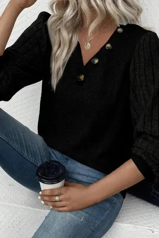 Tazira | Graues Rundhals Shirt Damen