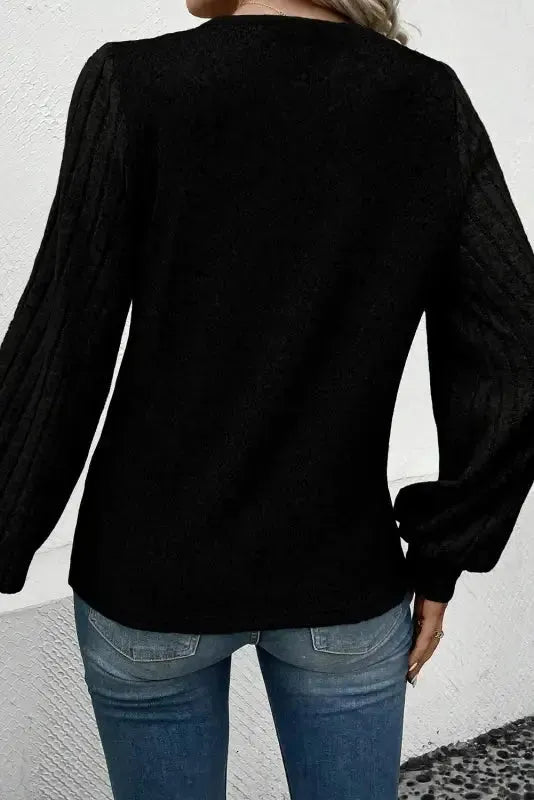 Tazira | Graues Rundhals Shirt Damen