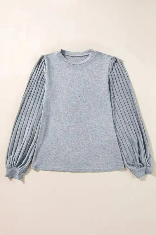 Tazira | Graues Rundhals Shirt Damen