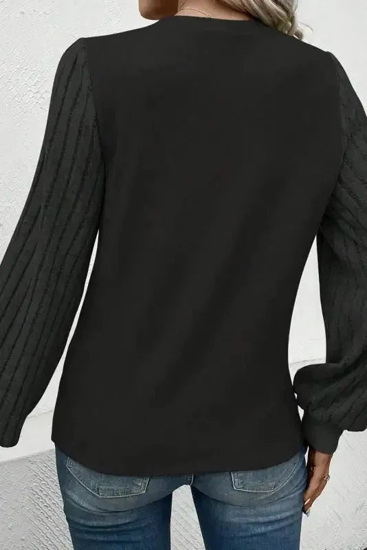 Tazira | Graues Rundhals Shirt Damen
