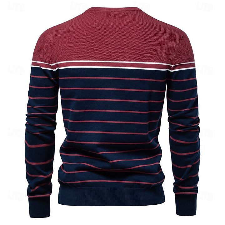 Vireo | Gestreifter Strickpullover Herren