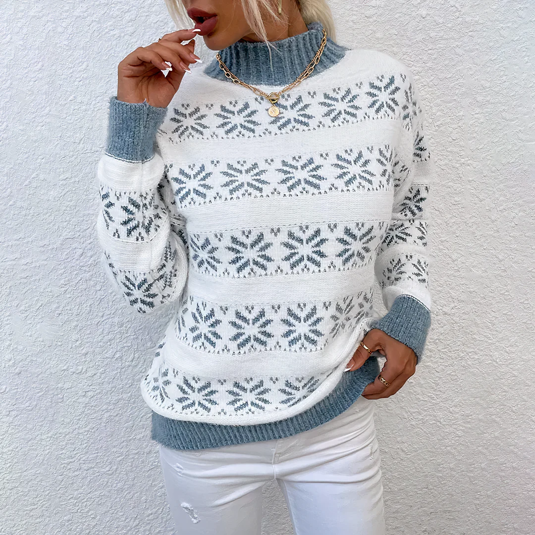 Tesmira | Damen Pullover Schneeflocken