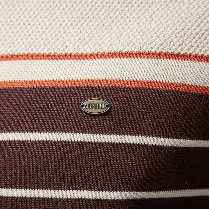 Vireo | Gestreifter Strickpullover Herren