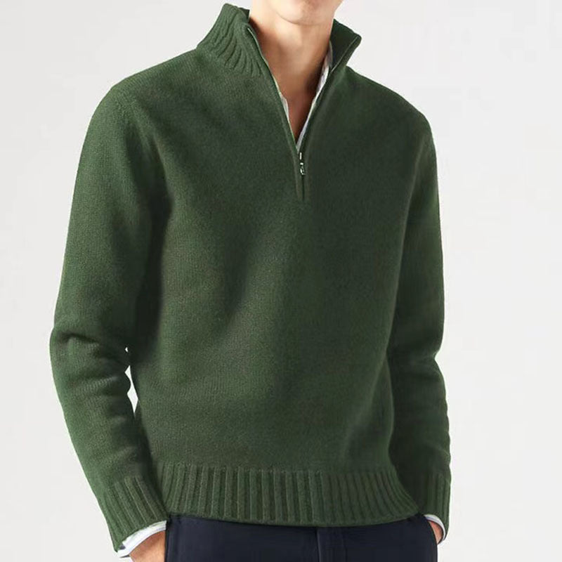 Ambrose | Lässiger Herren-Sweatshirt mit Viertelreißverschluss