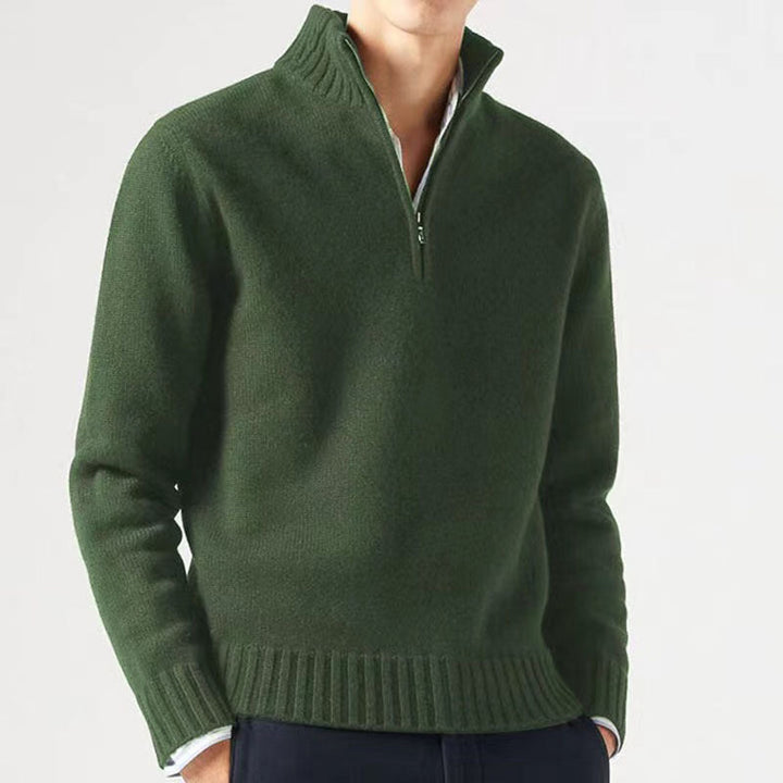 Ambrose | Lässiger Herren-Sweatshirt mit Viertelreißverschluss