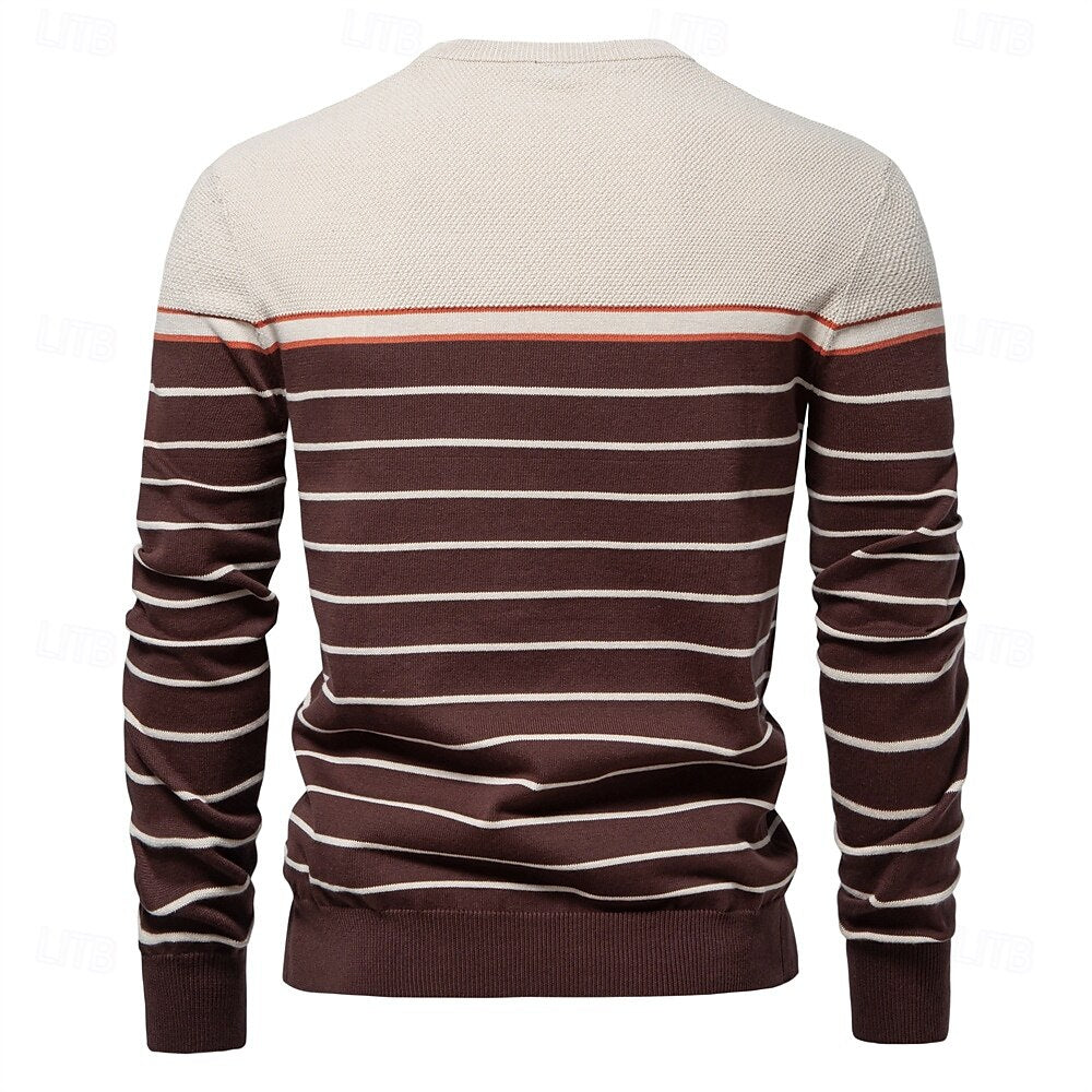 Vireo | Gestreifter Strickpullover Herren