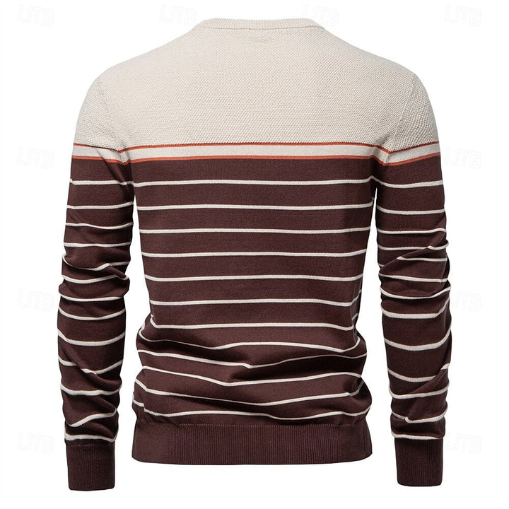 Vireo | Gestreifter Strickpullover Herren