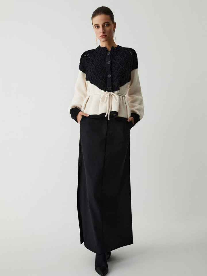 Annabelinda | Eleganter Bicolor-Strickpullover