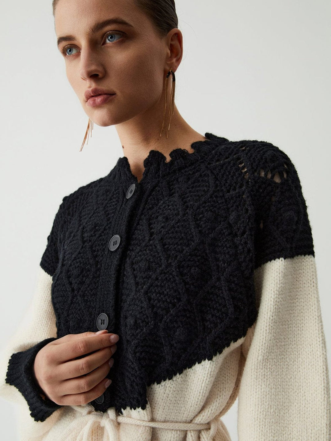 Annabelinda | Eleganter Bicolor-Strickpullover
